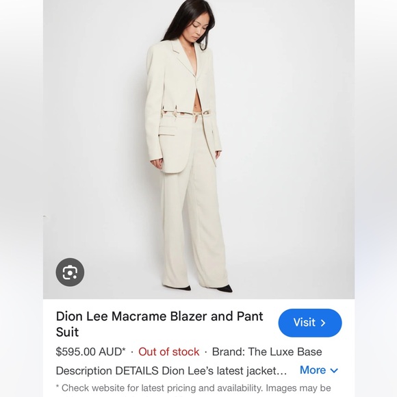 Dion Lee Rope Macrame Blazer - Picture 2 of 5